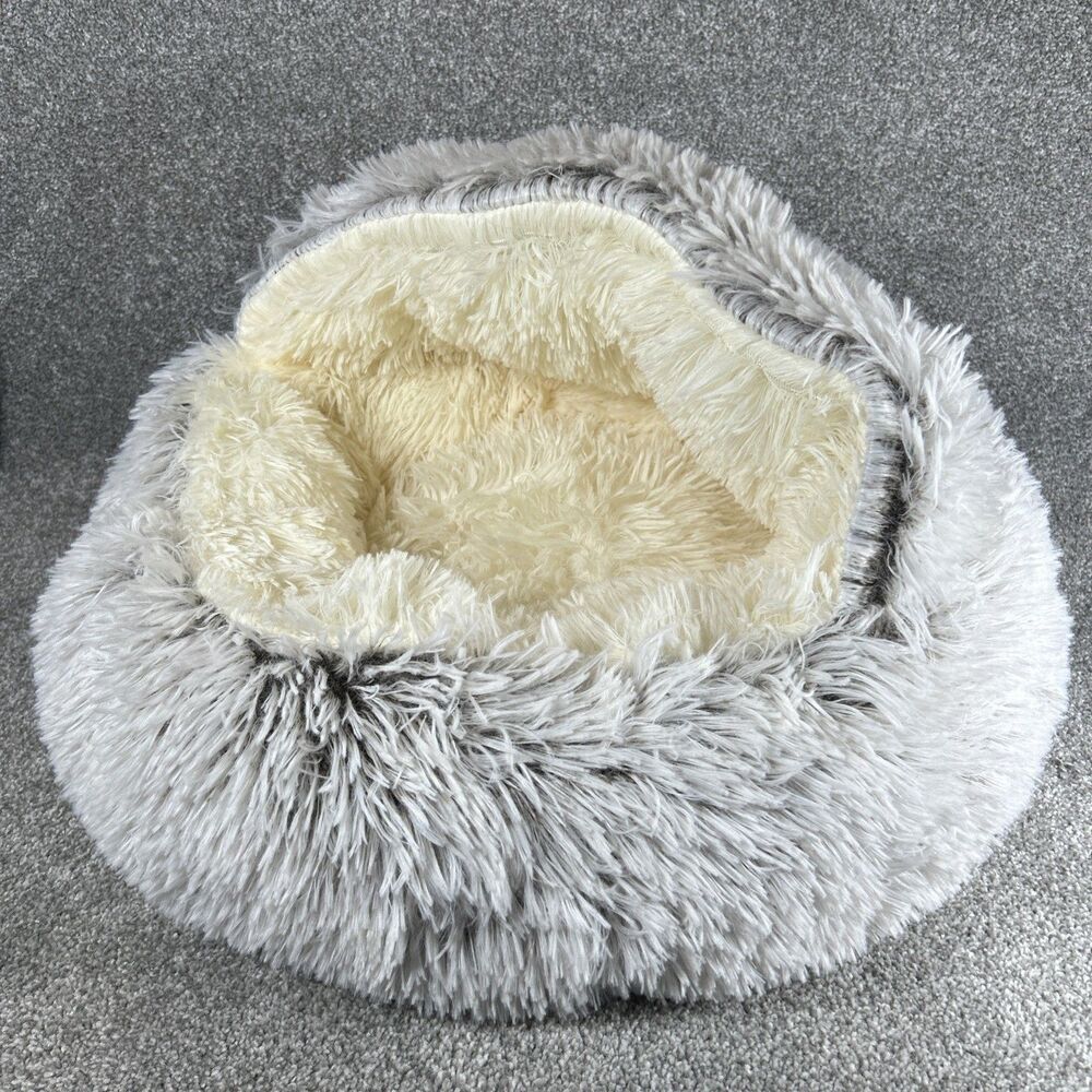 Soft Plush Cat / Dog Pet Bed Cat Bed Cave Washable - Cozy Covered Cave New